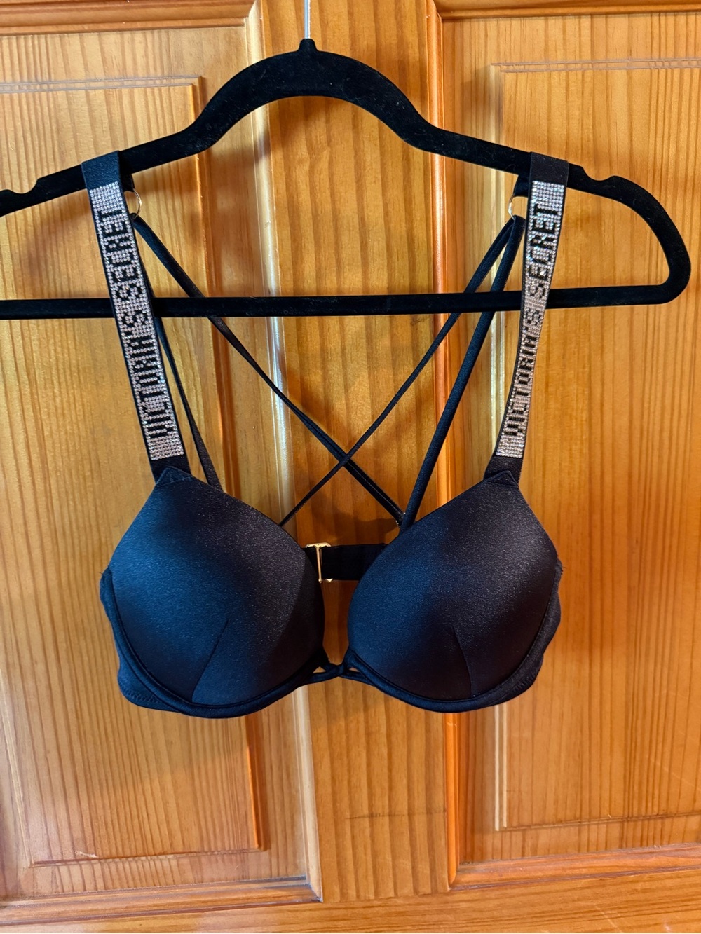 Victoria's Secret Black Bombshell Push-Up Bikini Top